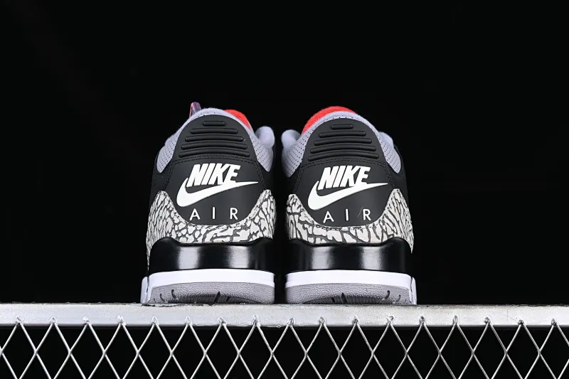 All categories Air Jordan Jordan series basketball shoes Air Jordan 3 pure original Air Jordan 3 Retro Black Cement (2018) AJ3 Joe 3 replica black cement 854262-001